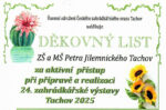Naší škole byl udělen děkovný list